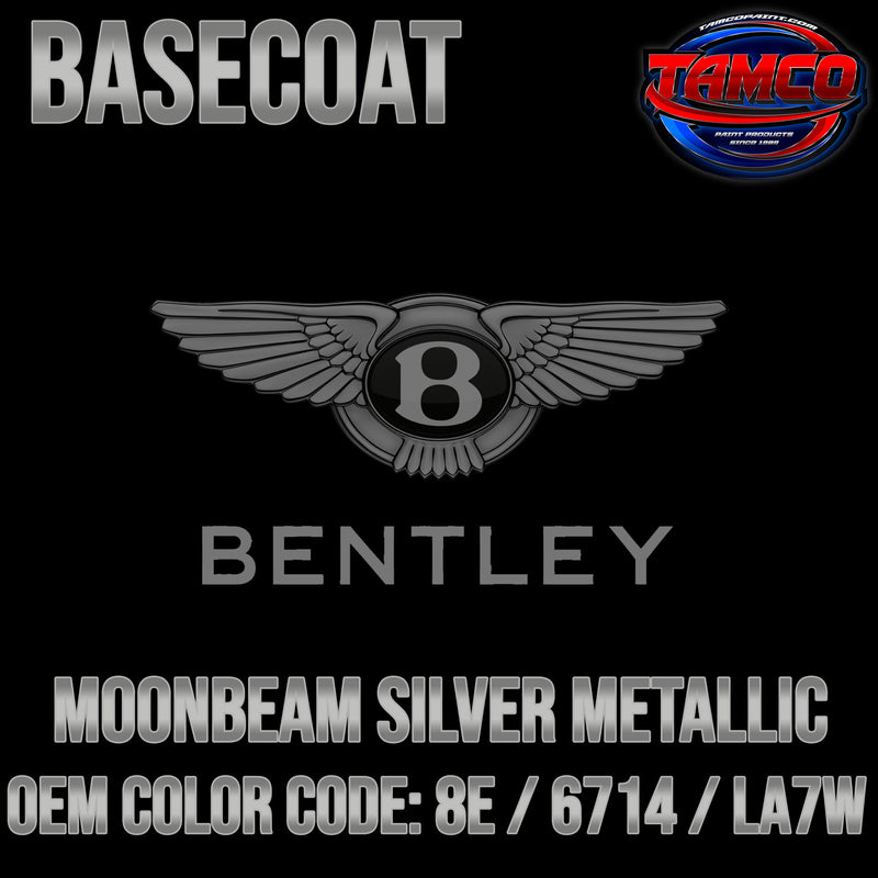 Bentley Moonbeam Silver Metallic | 8E / 6714 / LA7W | 2014-2022 | OEM Basecoat