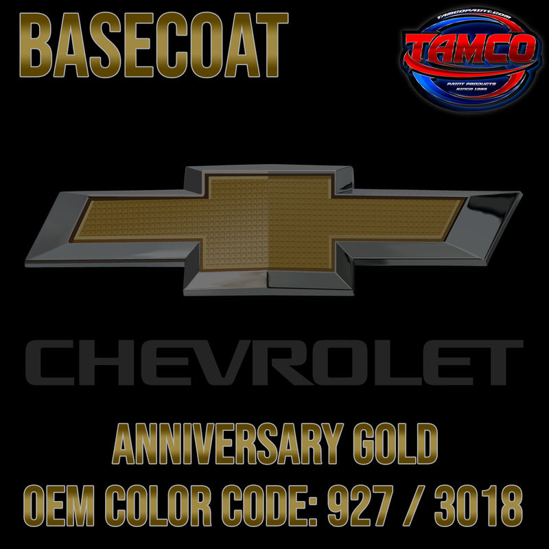 Chevrolet Anniversary Gold | 927 / 3018 | 1962 | OEM Basecoat