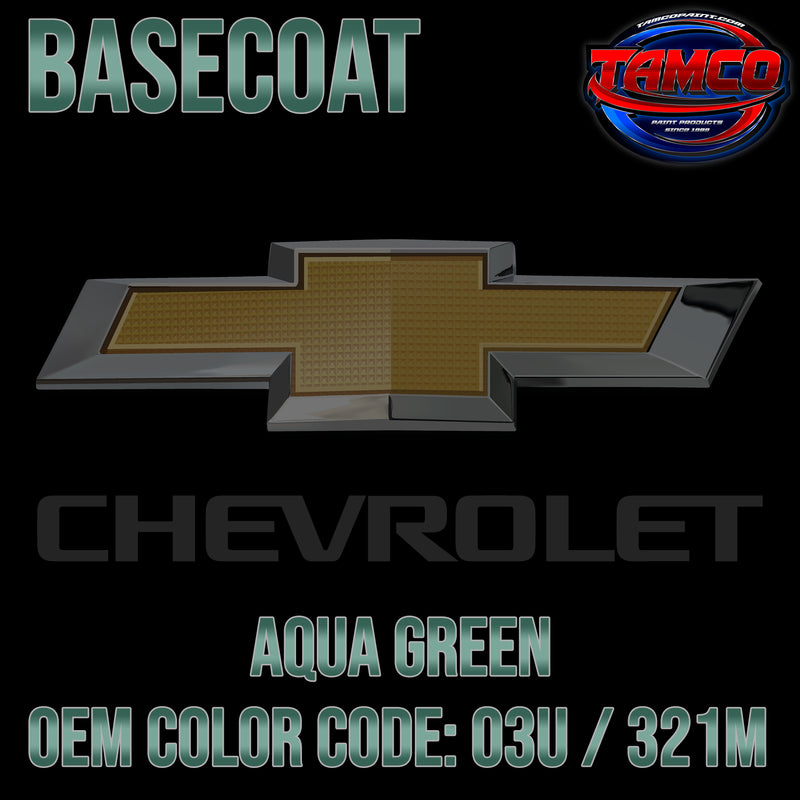 Chevrolet Aqua Green | 03U / 321M | 2005-2007 | OEM Basecoat
