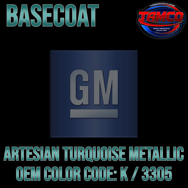GM Artesian Turquoise | K / 3305 | 1965-1966 | OEM Basecoat
