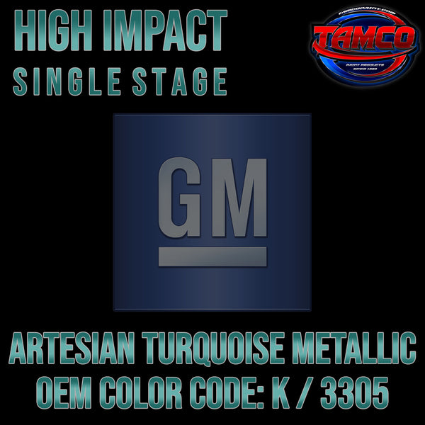 GM Artesian Turquoise | K / 3305 | 1965-1966 | OEM High Impact Single Stage