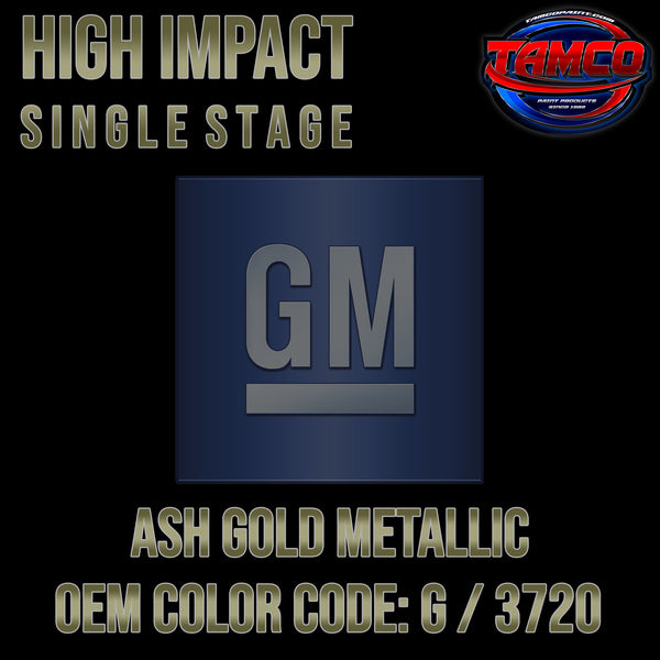GM Ash Gold Metallic | G / 3720 | 1968 | OEM High Impact Single Stage