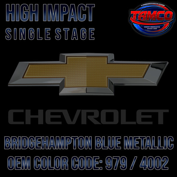 Chevrolet Bridgehampton Blue Metallic | 979 / 4002 | 1971-1972 | OEM High Impact Single Stage
