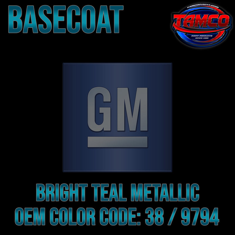 GM Bright Teal Metallic | 38 / 9794 | 1993-1996 | OEM Basecoat