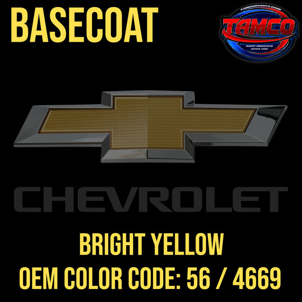 Chevrolet Bright Yellow | 56 / 4669 | 1975-1977 | OEM Basecoat