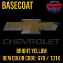 Chevrolet Bright Yellow | G7D / 131X | 2014-2018 | OEM Basecoat