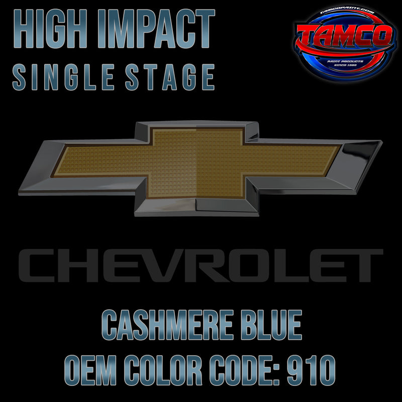 Chevrolet Cashmere Blue | 910 | 1958 | OEM High Impact Single Stage