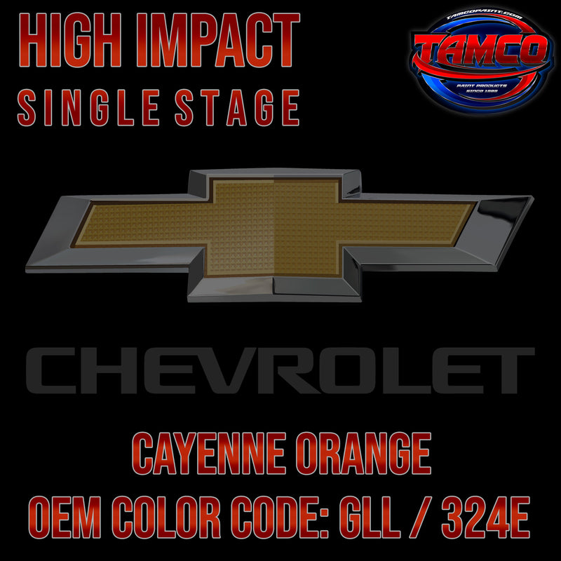 Chevrolet Cayenne Orange | GLL / 324E | 2020-2022 | OEM High Impact Single Stage