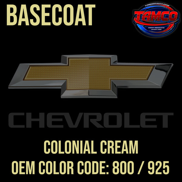 Chevrolet Colonial Cream | 800 / 925 | 1957-1958 | OEM Basecoat