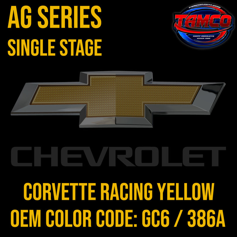 Chevrolet Corvette Racing Yellow | GC6 / 386A | 2016-2019 | OEM AG Series Single Stage