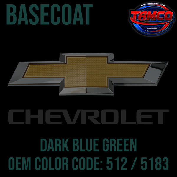 Chevrolet Dark Blue Green | 512 / 5183 | 1970 | OEM Basecoat
