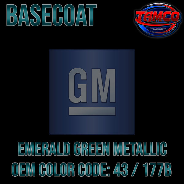 GM Emerald Green Metallic | 43 / 177B | 1995-2000 | OEM Basecoat