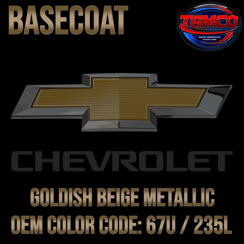 Chevrolet Goldish Beige Metallic | 67U / 235L | 2004-2007 | OEM Basecoat