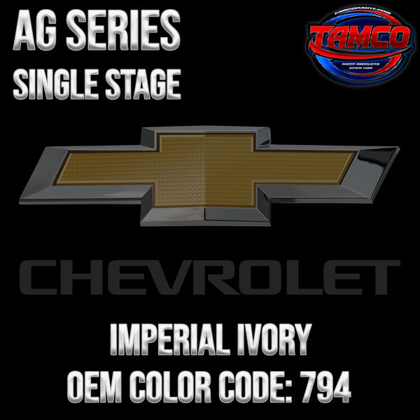 Chevrolet Imperial Ivory | 794 | 1957 | OEM AG Series Single Stage