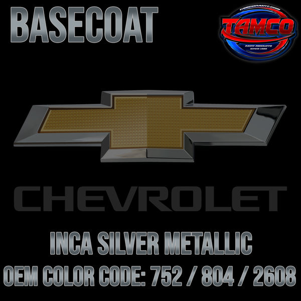Chevrolet Inca Silver Metallic | 752 / 804 / 2608 | 1956-1958 | OEM Basecoat