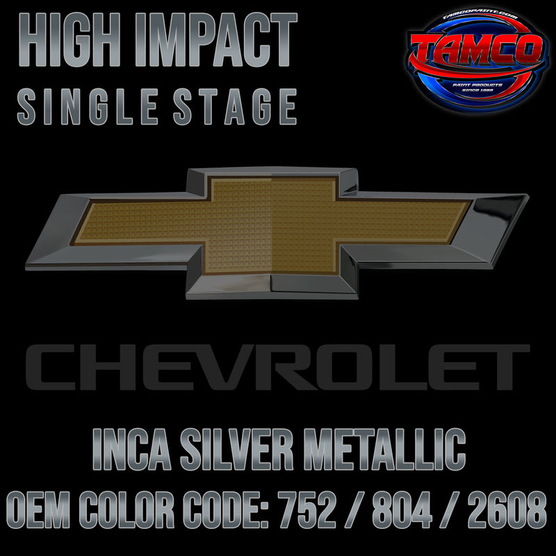 Chevrolet Inca Silver Metallic | 752 / 804 / 2608 | 1956-1958 | OEM High Impact Single Stage