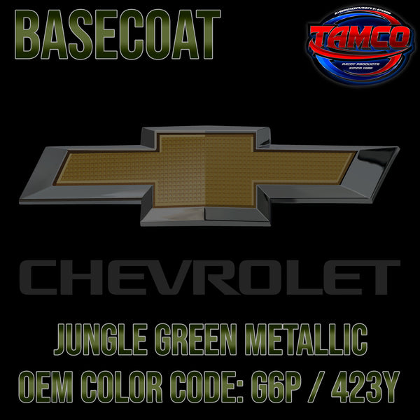 Chevrolet Jungle Green Metallic | G6P / 423Y | 2015-2017 | OEM Basecoat