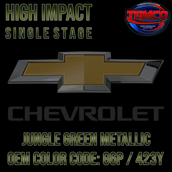 Chevrolet Jungle Green Metallic | G6P / 423Y | 2015-2017 | OEM High Impact Single Stage