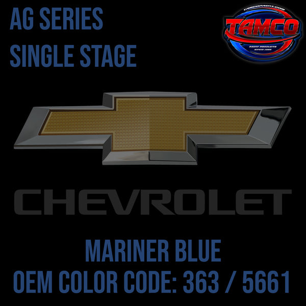 Chevrolet Mariner Blue | 363 / 5661 | 1964-1952 | OEM AG Series Single Stage