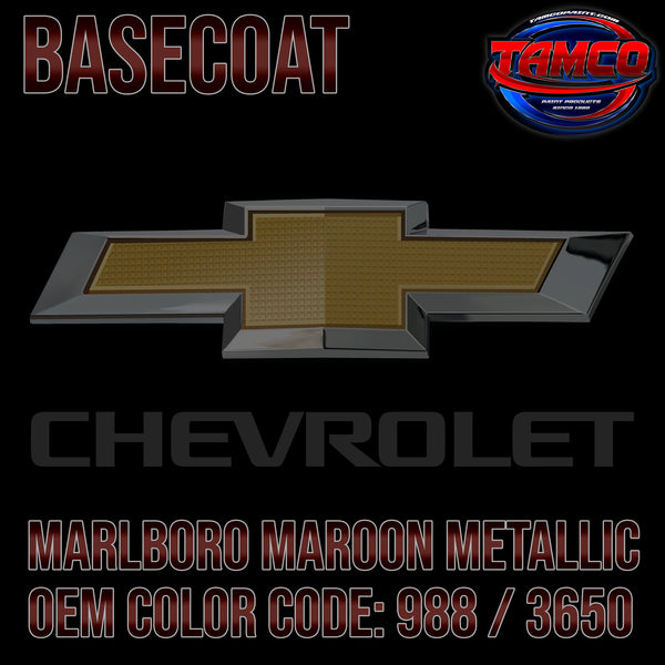 Chevrolet Marlboro Maroon Metallic | 988 / 3650 | 1967 | OEM Basecoat