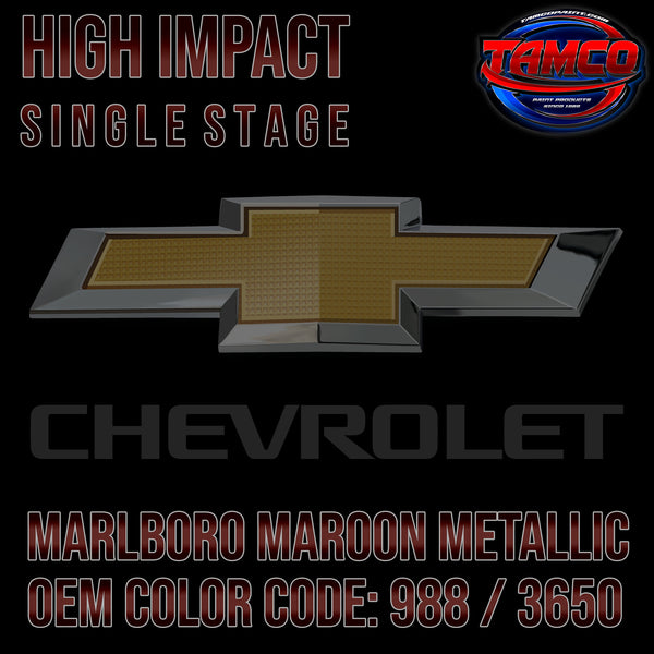 Chevrolet Marlboro Maroon Metallic | 988 / 3650 | 1967 | OEM High Impact Single Stage