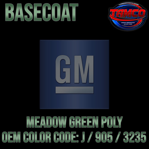 GM Meadow Green Poly | J / 905 / 3235 | 1964 | OEM Basecoat
