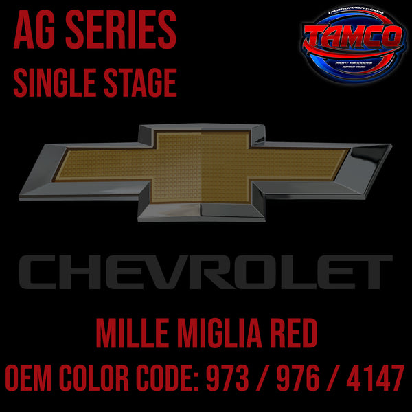 Chevrolet Mille Miglia Red | 973 / 976 / 4147 | 1971-1975 | OEM AG Series Single Stage