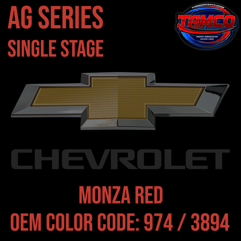 Chevrolet Monza Red | 974 / 3894 | 1969-1971 | OEM AG Series Single Stage