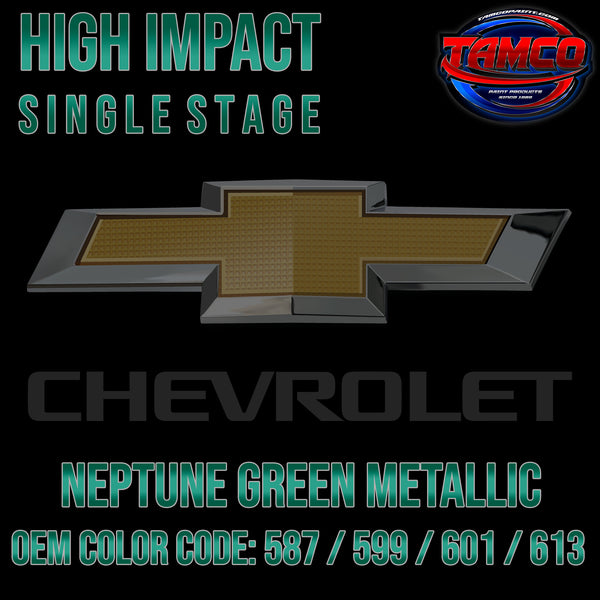 Chevrolet Neptune Green Metallic | 587 / 599 / 601 / 613 | 1955 | OEM High Impact Single Stage