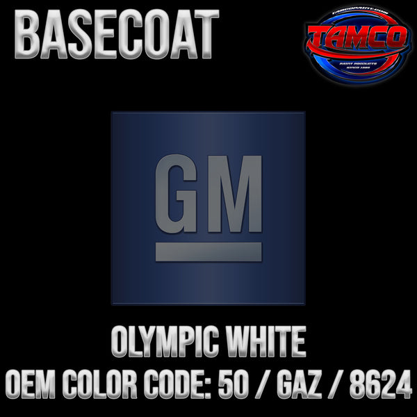 GM Olympic White | 50 / GAZ / 8624 | 1984-2024 | OEM Basecoat