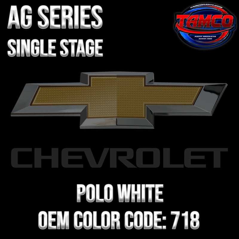 Chevrolet Polo White | 718 | 1953-1957 | OEM AG Series Single Stage
