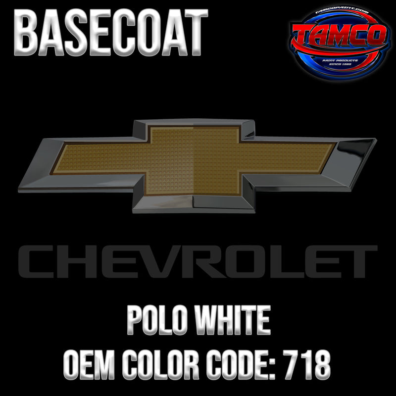 Chevrolet Polo White | 718 | 1953-1957 | OEM Basecoat