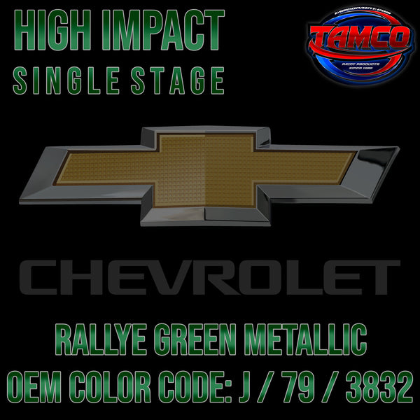 Chevrolet Rallye Green Metallic | J / 79 / 3832 | 1968-1969 | OEM High Impact Single Stage