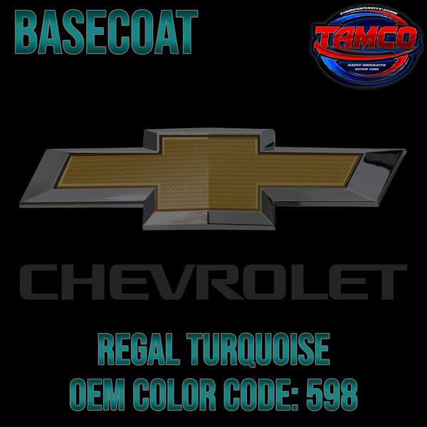 Chevrolet Regal Turquoise Metallic | 598 | 1955 | OEM Basecoat