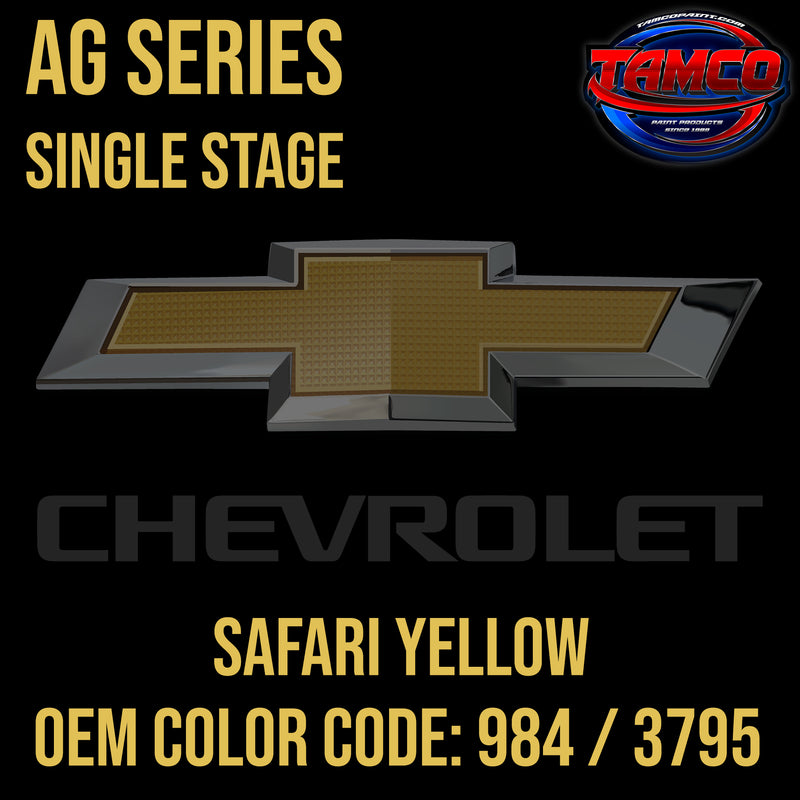 Chevrolet Safari Yellow | 984 / 3795 | 1968 | OEM AG Series Single Stage