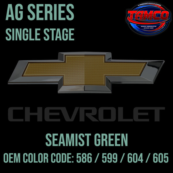Chevrolet Seamist Green | 586 / 599 / 604 / 605 | 1955 | OEM AG Series Single Stage