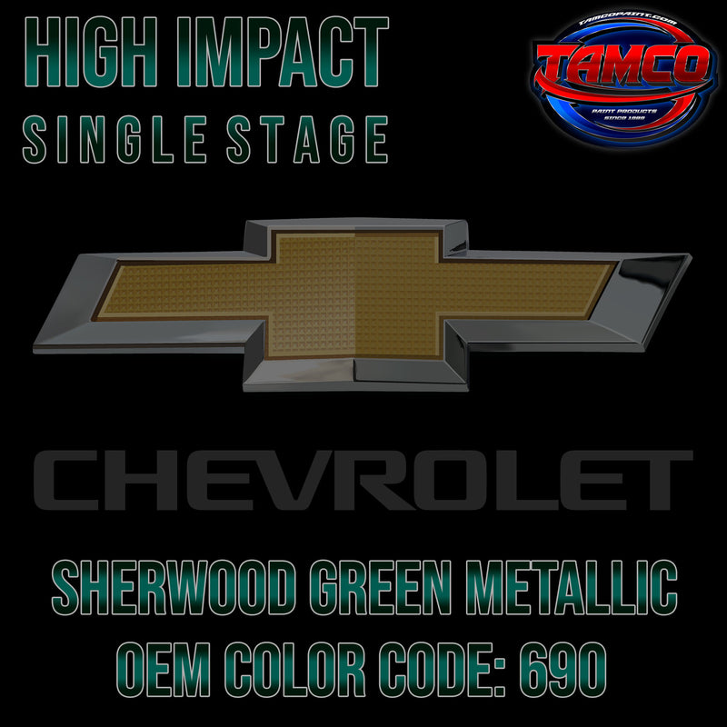 Chevrolet Sherwood Green Metallic | 690 | 1956 | OEM High Impact Single Stage