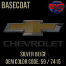 Tamco Paint Silver Beige Metallic Code 59 / 7415 OEM Basecoat
