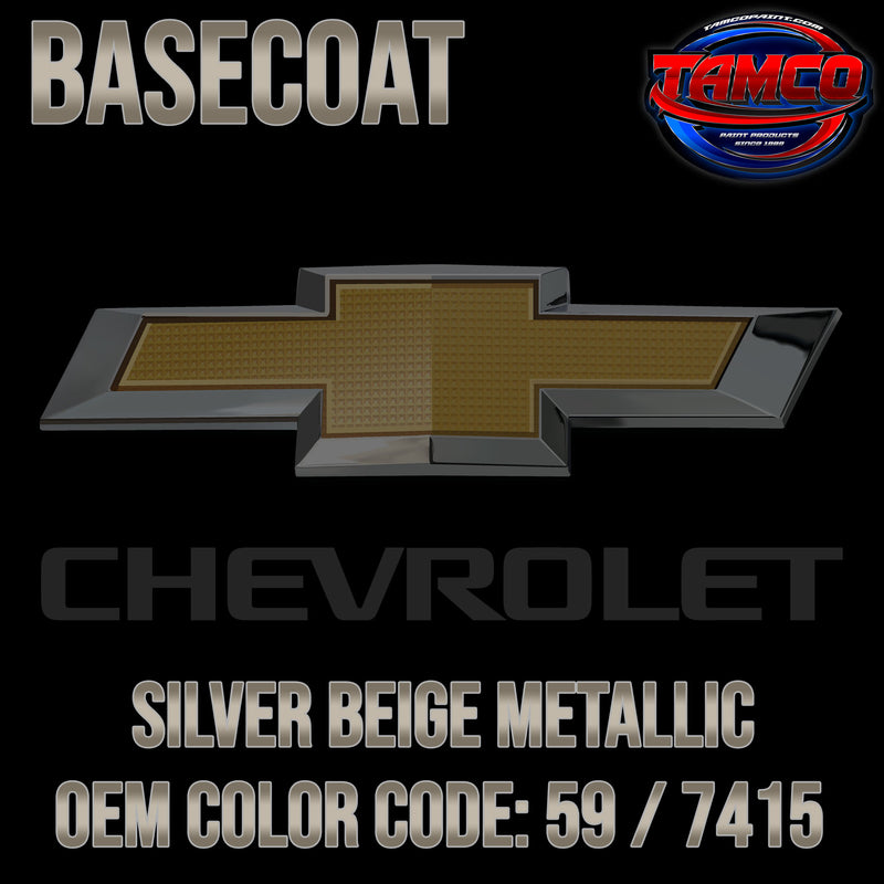 Chevrolet Silver Beige Metallic | 59 / 7415 | 1982 | OEM Basecoat