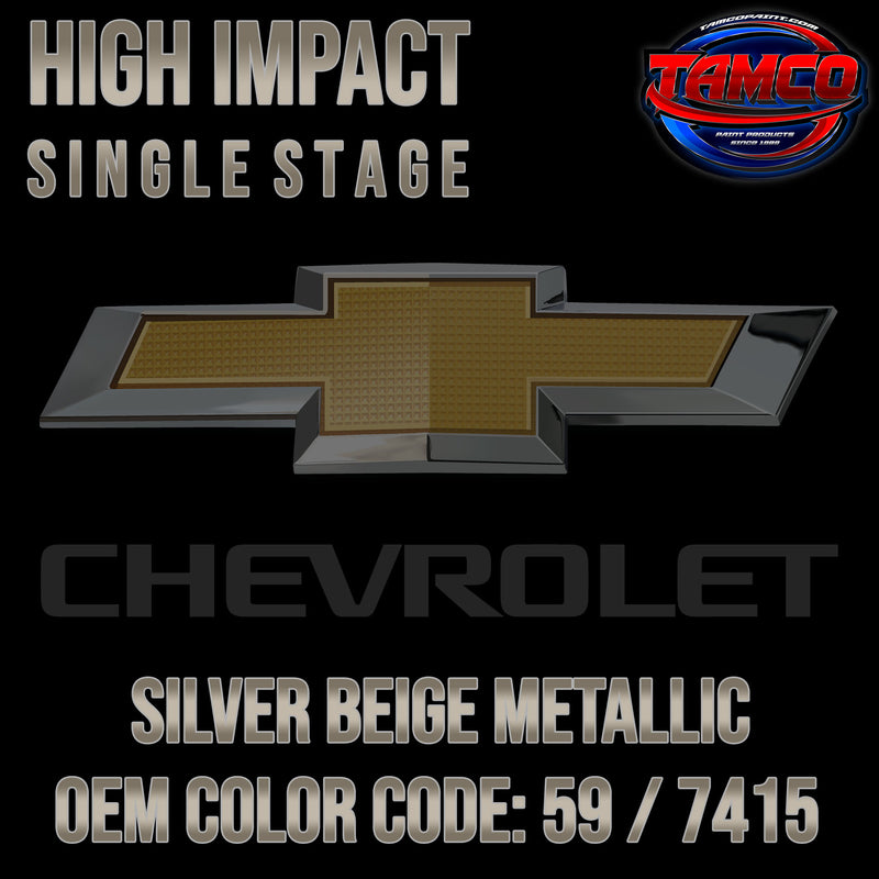 Chevrolet Silver Beige Metallic | 59 / 7415 | 1982 | OEM High Impact Single Stage