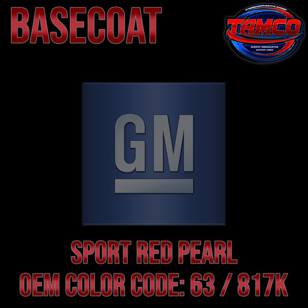 GM Sport Red Pearl | 63 / 817K | 2003-2010 | OEM Basecoat