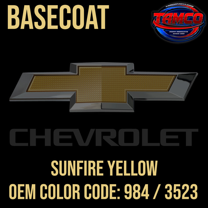 Chevrolet Sunfire Yellow | 984 / 3523 | 1966-1967 | OEM Basecoat