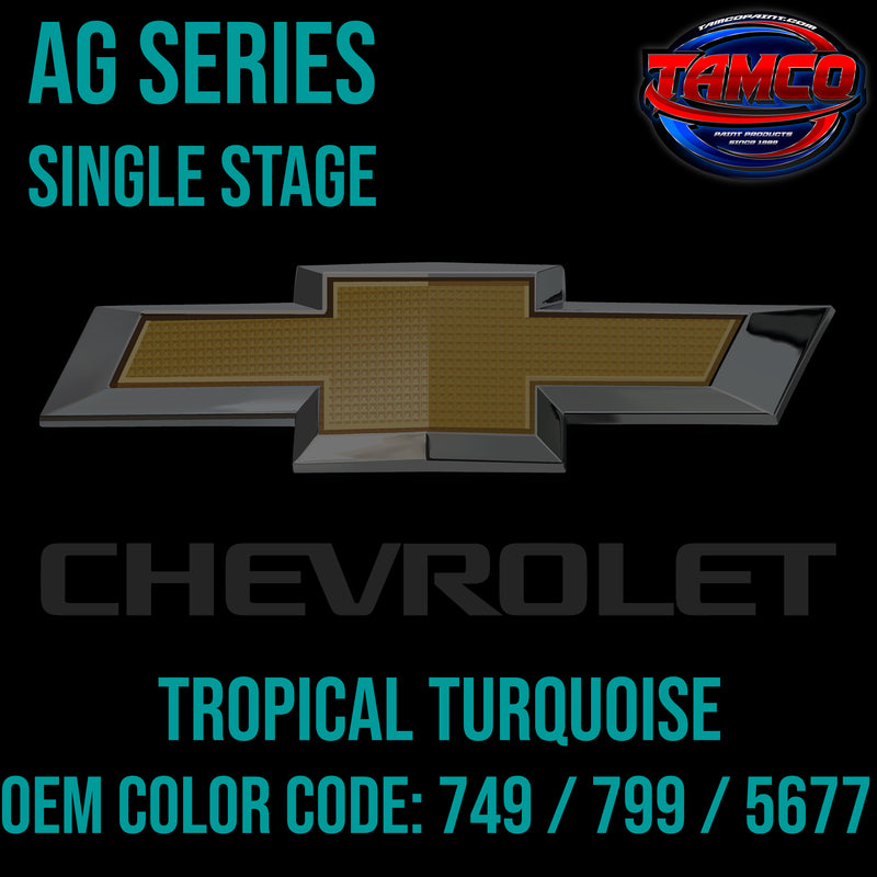 Chevrolet Tropical Turquoise | 749 / 799 / 5677 | 1957;1961 | OEM AG Series Single Stage