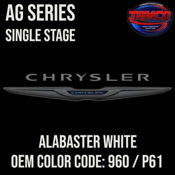 Chrysler Alabaster White | 960 / P61 | 2004-2006 | OEM AG Series Single Stage