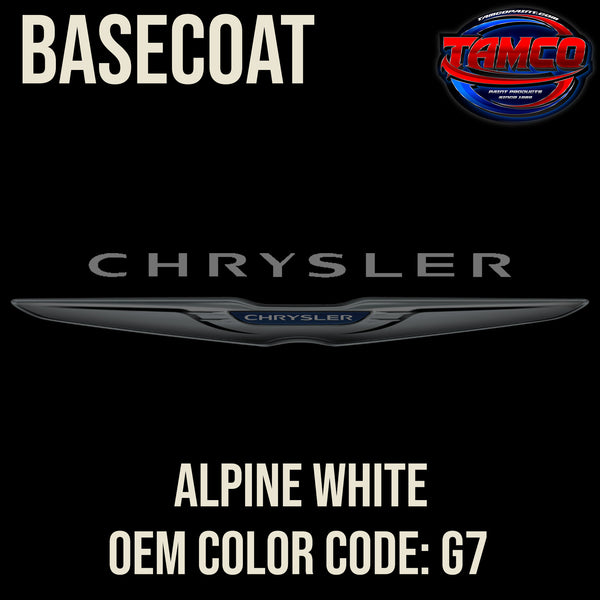 Chrysler Alpine White | G7 | 1975-1978 | OEM Basecoat