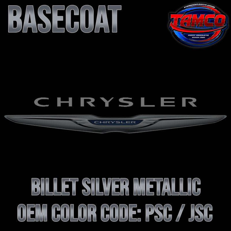 Chrysler Billet Silver Metallic | PSC / JSC | 2011-2022 | OEM Basecoat