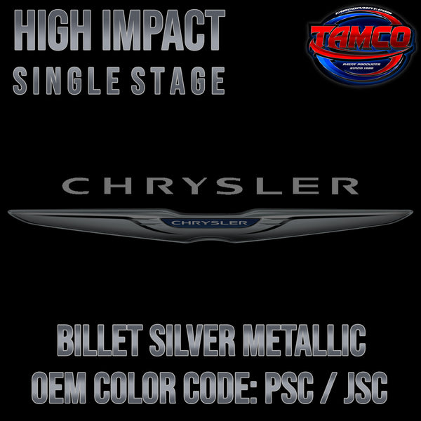 Chrysler Billet Silver Metallic | PSC / JSC | 2011-2022 | OEM High Impact Single Stage