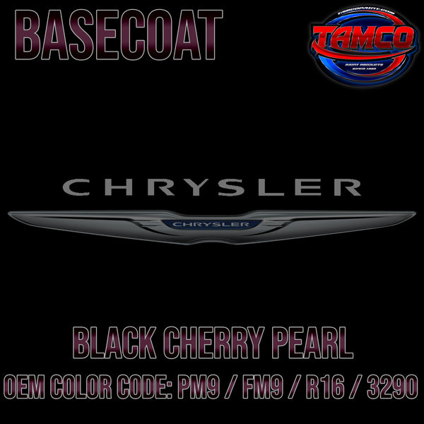 Chrysler Black Cherry Pearl | PM9 / FM9 / R16 / 3290 | 1988-1994 | OEM Basecoat