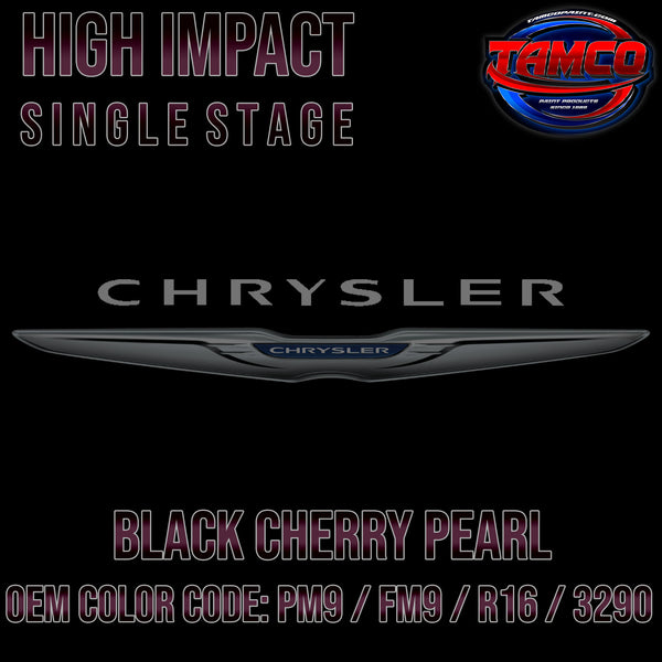 Chrysler Black Cherry Pearl | PM9 / FM9 / R16 / 3290 | 1988-1994 | OEM High Impact Single Stage