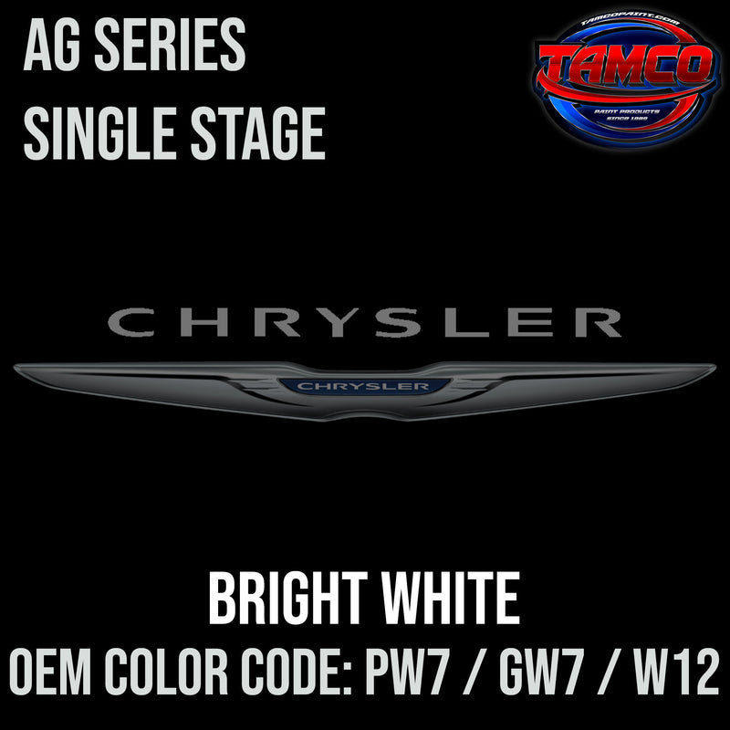 Chrysler Bright White | PW7 / GW7 / W12 | 1991-2022 | OEM AG Series Single Stage